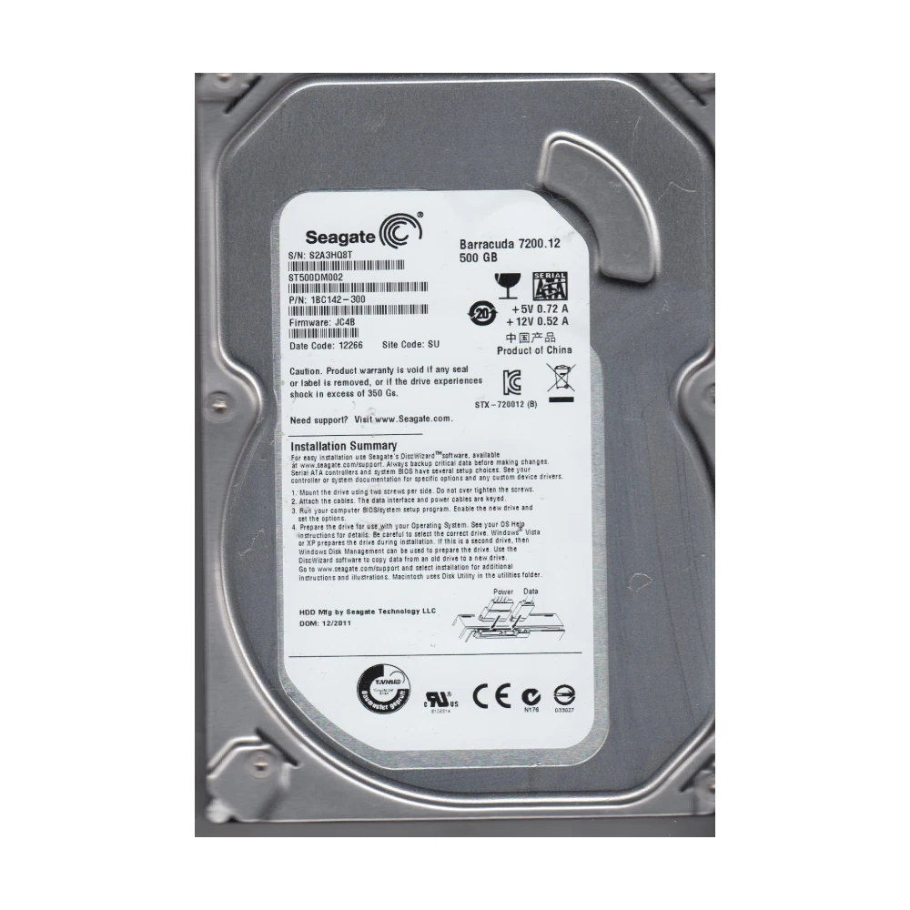 Pullout Internal Desktop Hard Disk Sata 500GB view 2